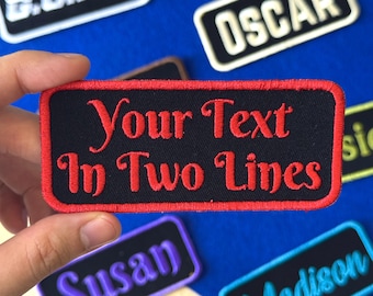 Embroidered Name Patch, Personalized Patch for Uniform and Workwear