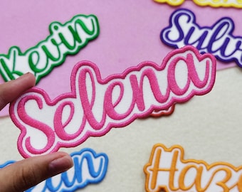 Personalized Embroidered Name Patch, Custom Sew,Iron-On Applique