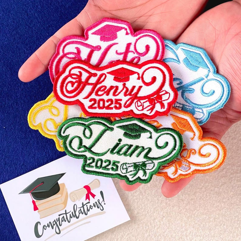 Ase Gradution Patch Custom Graduation Patch – Personalized Embroidered Keepsake - Etsy