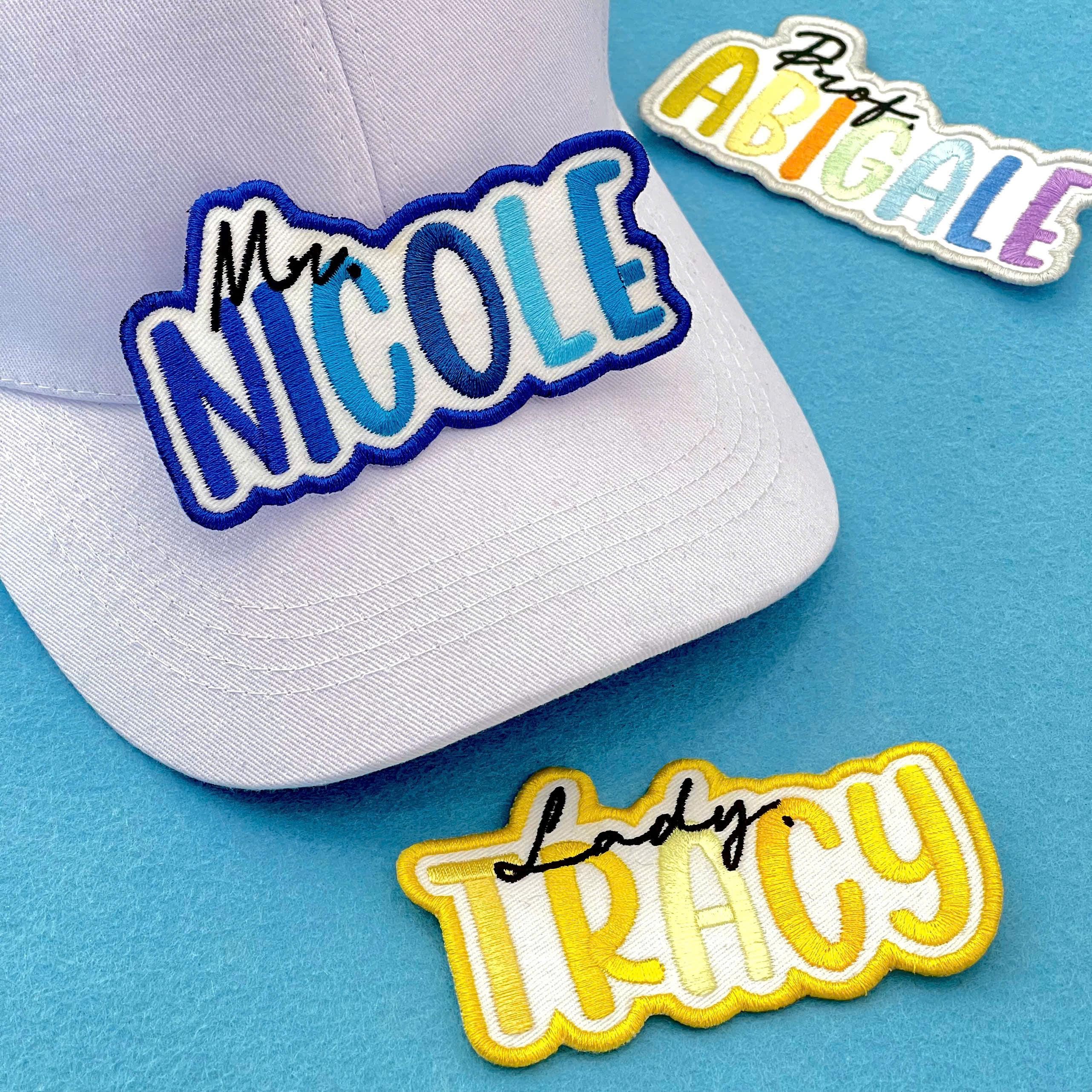 Personalized Embroidered Name Patch, Custom Iron-on or Sew-on - Etsy