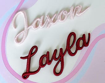 Personalized Puff Patch, Custom Name Patches 3D, Iron On Embroidered Text Patch