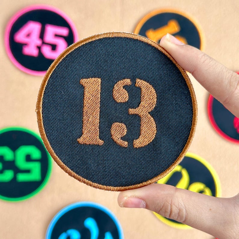 Custom Embroidered Number Patch, Iron on or Sew On - Etsy