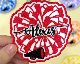 Custom Cheerleading Name Patch – Embroidered Iron On Uniform Patch