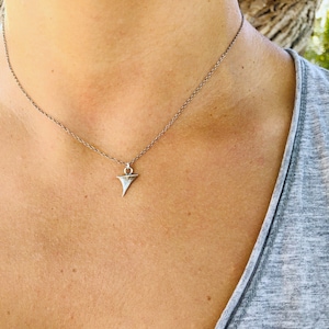 Rose Thorn Necklace | Thorn Jewelry | Silver Thorn Pendant | Silver Spike Necklace
