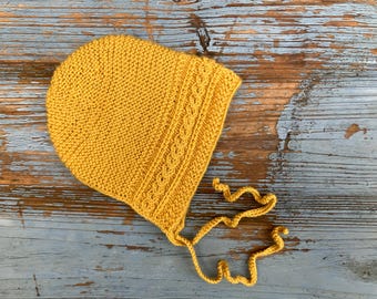 Patrón de tejido de gorro Martha: Gorro para bebé, desde prematuro hasta 24 meses (patrón PDF)