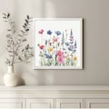 Wildflowers Cross Stitch Pattern Instant PDF Download - Wildflower Meadow Watercolor Cross Stitch Hand Embroidery Flowers Nature Pattern