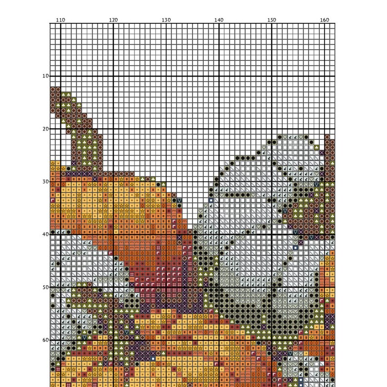 Pumpkins Cross Stitch Pattern Instant PDF Download - Cartful With ...
