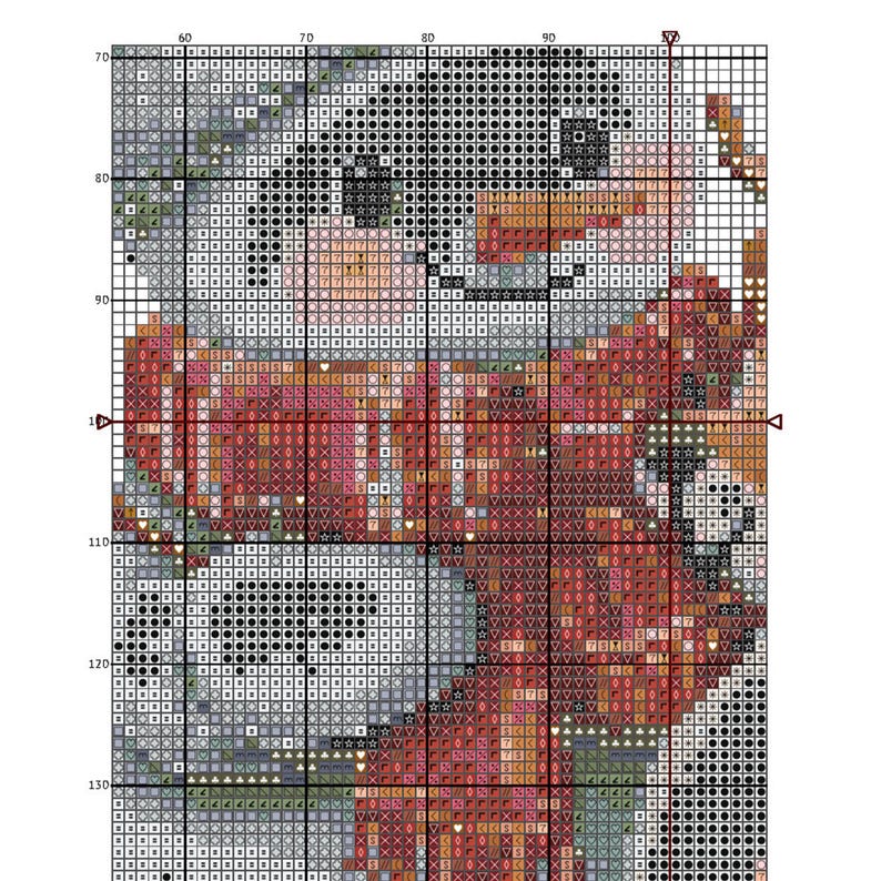 Snowman Cross Stitch Pattern Instant PDF Download - Snowman and Deer ...