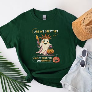 Funny Are We Great Yet Because I Just Feel Embarrassed Statue of Liberty T-Shirt, Activist Anti Trump T-Shirt, Funny Anti Trump Tee
