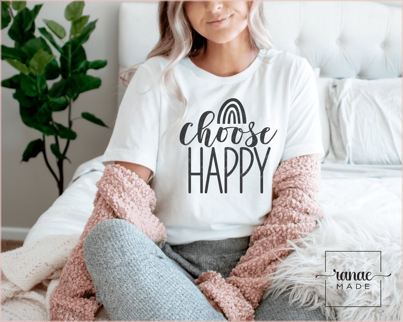 Good Vibes Svg Choose Happy Svg Inspiring Quotes Svg Good Vibes Only Svg Choose Happy Tshirt Motivational Svg Positive Svg Choose Joy