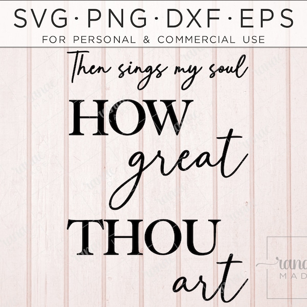 How Great Thou Art Svg, Christian, Religious, Church Hymn Lyrics, Religious Music, Church Organist Pianist, Bible Svg Musical Christian Song