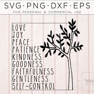 Bible Svg, Fruits of the Spirit Svg, Church Svg, Christian Cricut Svg, Bible Quote Svg, Scripture Svg, Bible Clipart Png, Farmhouse Sign Svg