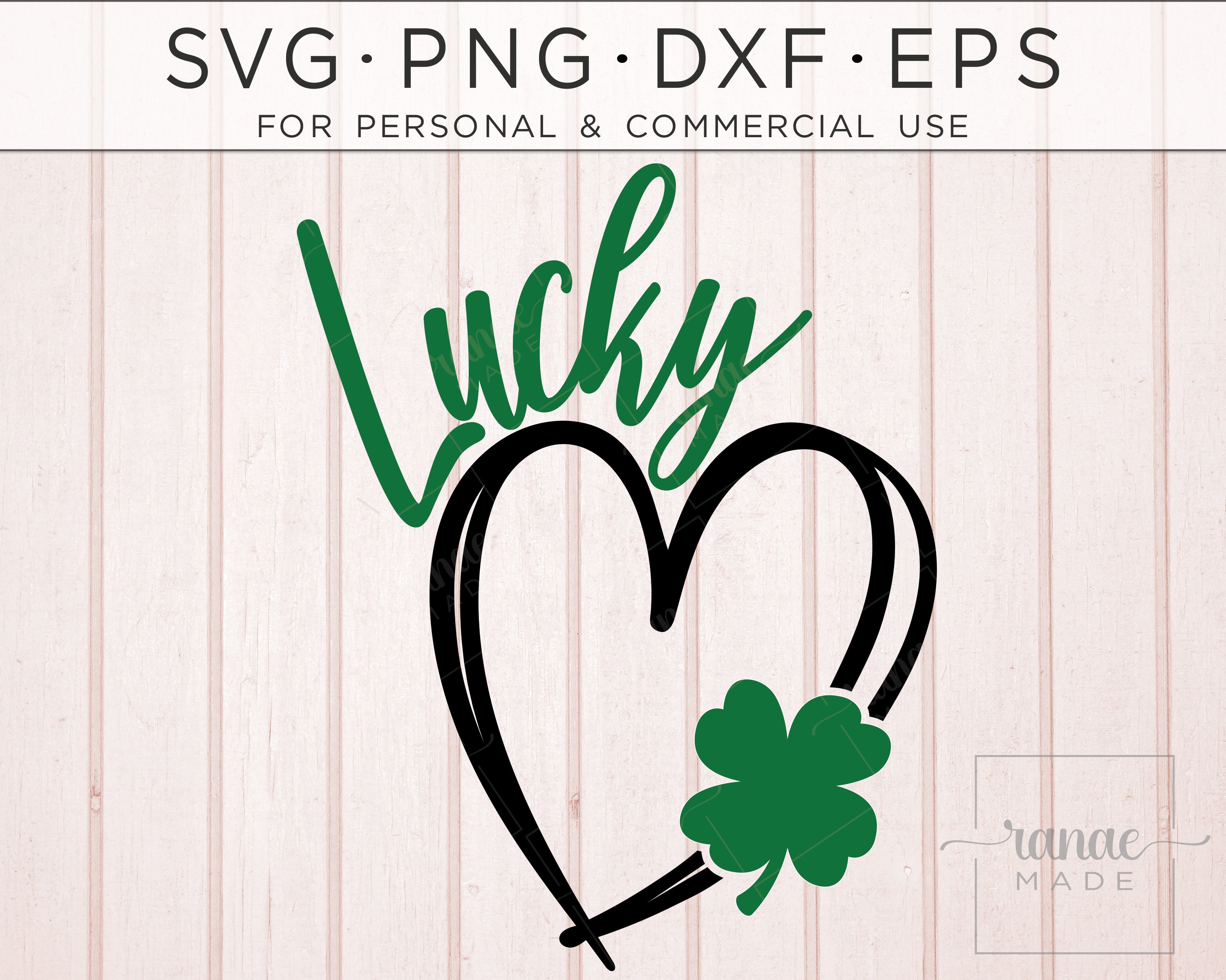 Love & Luck Cute St Patrick's Day Matte Green 4 Leaf Clover with Heart  Shamrock Drop Earrings