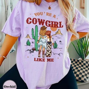 Cowboy Like Me Shirt, I Knew It I Knew You Tee, Vintage Western Toy Story 5 Shirt, Disney Pixar Fest Shirt, Retro Cowgirl Gift For Music Fan Orchid (Comfort)