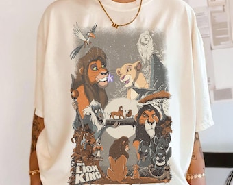 Chemise Comfort Colors® Le Roi Lion, T-shirt Disney Simba, Chemise Animal Kingdom, Sweat Simba et Mufasa, T-shirt Hakuna Matata