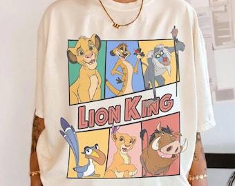 Comfort Colors Vintage 90s Lion King Simba & Timon Shirt, Vintage Hakuna Matata Tee, Disneyland Trip Shirt, Disney Family Matching Lion King