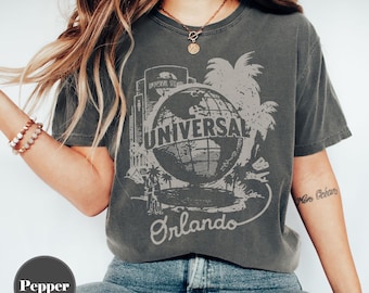 Vintage Universal Studios Orlando Shirt, Retro Universal Globe Theme Park Tee, Florida Travel Vacation Shirt, Universal Studios Souvenir Tee