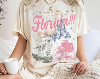 I Need to Forget So Take Me to Florida Shirt, Magical Theme Park Shirt, Walt Disney World Family Vacation Tee, Disney Women Shirts