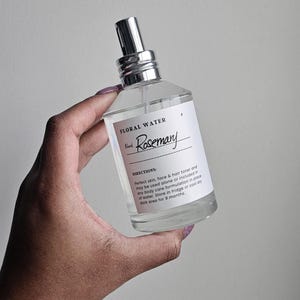 Organic Rosemary Hydrosol Floral Water     Acne I   Hair Growth I   Scalp Stimulating   I DHT Blocking Astringent  Skincare  I Haircare