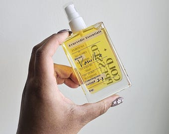 Bourbon Vanilla Infused Oil    Silky Nourishing Softens Skin + Hair  Calms The Mind + Spirit/   After Shower Oil /   Body Oil  /  Hair Oil