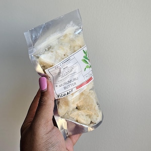 Murumuru Butter Raw Cold Pressed WILD HARVESTED Sustainable Manaós Brazilian Cold Pressed   Hair   Face   Body