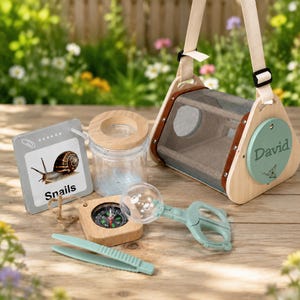 Personalized Bug Catcher Kit for Kids, Engraved Insect Explorer Set, Outdoor Nature Gift, Educational Gift for Age 4-8