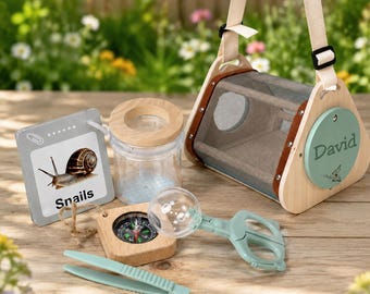 Personalized Bug Catcher Kit for Kids, Engraved Insect Explorer Set, Outdoor Nature Gift, Educational Gift for Age 4-8