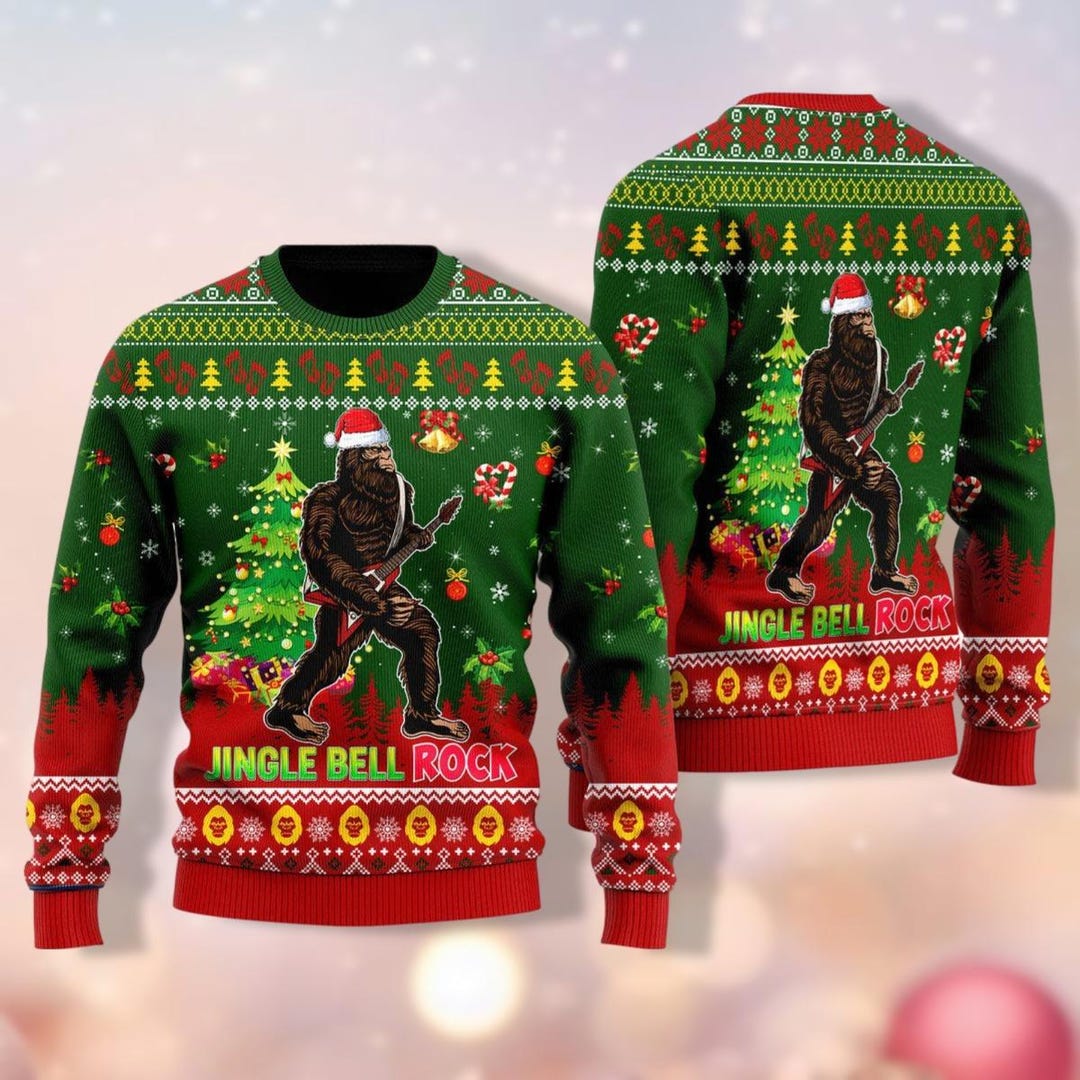 Sasquatch christmas sweater