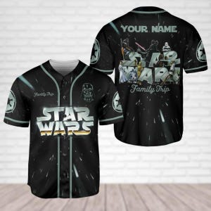Custom Star Wars Baseball Jersey, Star Wars Trip Jersey Shirt, Darth Vader Shirt, Skywalker Shirt, Star Wars Characters Shirt For Fan