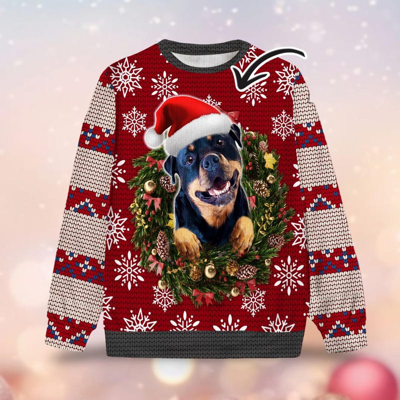 Custom Dog Christmas Sweater