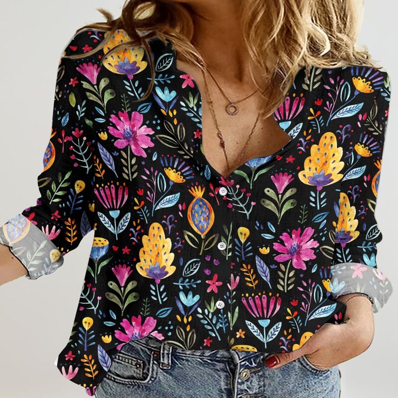 Floral foliage shirt Shirt, blouse