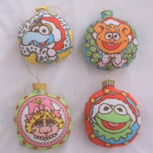 Christmas Ornaments with the Muppets Babies Vintage 1985