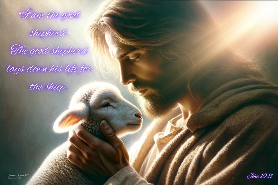 Digital - I'am the Good Shepherd John 10:11 - Etsy
