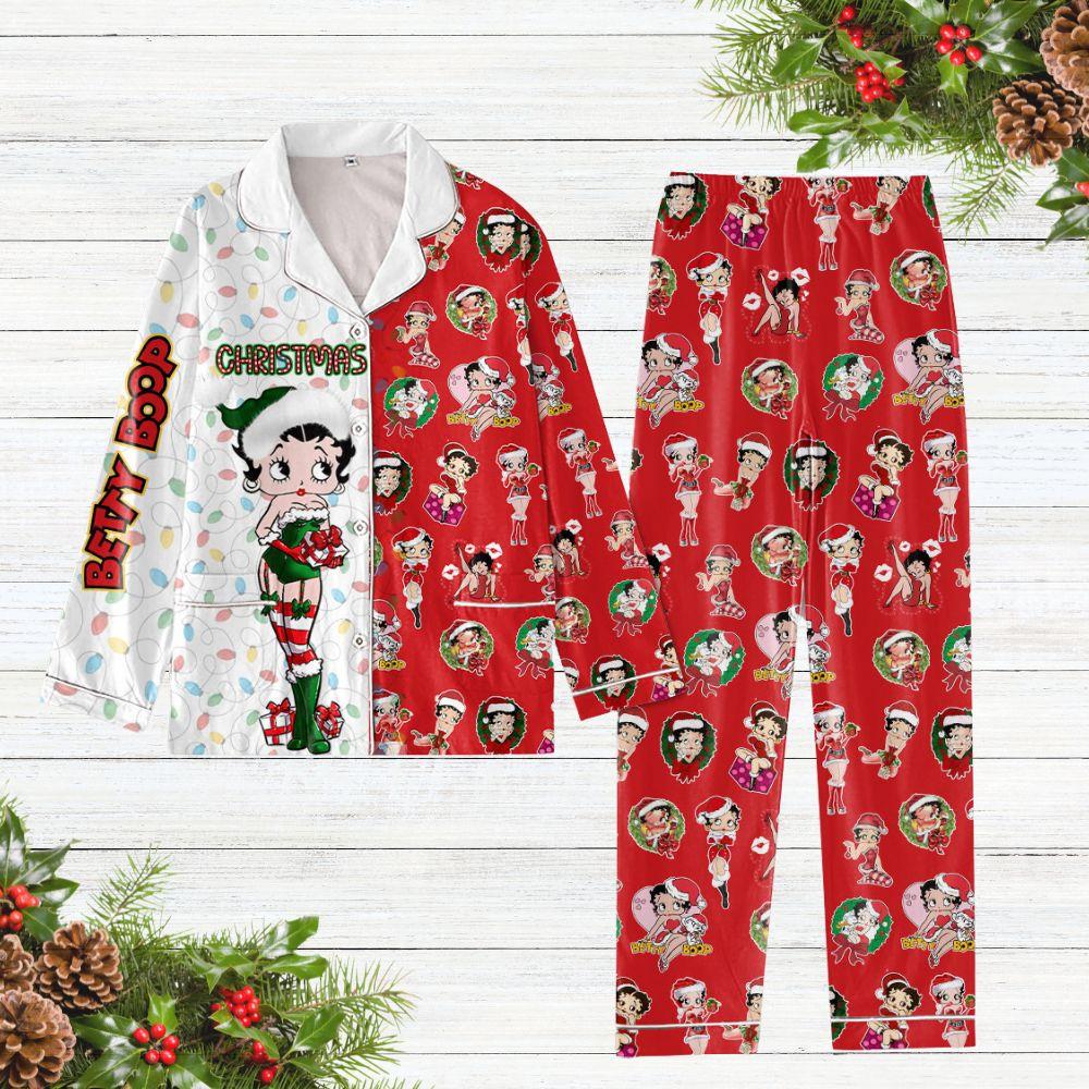 Betty boop christmas pajamas deals