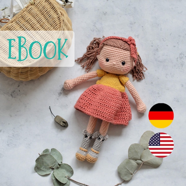 eBook Mausifin Doll - Mouse Girl Crochet Pattern Amigurumi PDF File