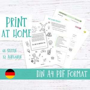 Archivo digital - Cuaderno de actividades de verano para niños | 32 aventuras en 62 páginas (PDF, A4)