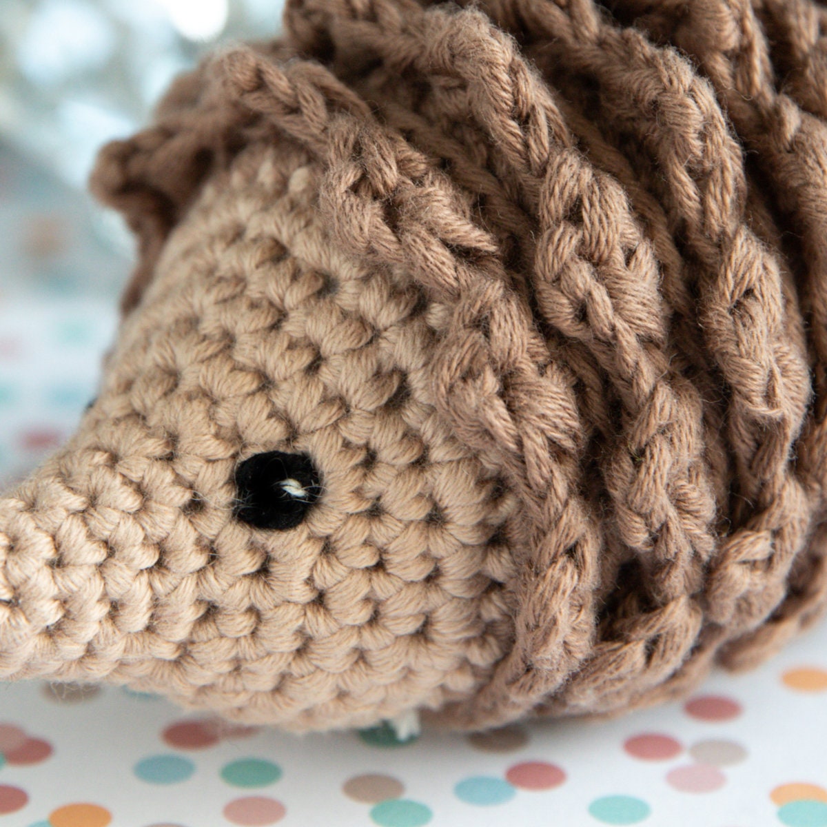 Sottobicchiere Divertente 'Crazy Hedgehog Lady' In MDF - 9x9 Cm, Finitura Lucida, Regalo Originale
