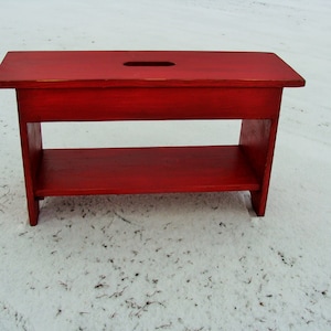 Entryway Bench with Shoe Storage Coffee Table Small Red Bench Outdoor Garden Rustic Farmhouse Bench