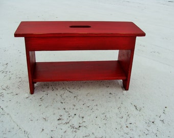 Entryway Bench with Shoe Storage Coffee Table Small Red Bench Outdoor Garden Rustic Farmhouse Bench