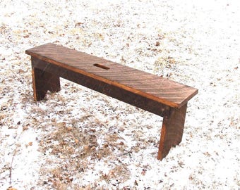 Solid Wood Entryway Bench: Handmade, Bedroom, Mudroom, Home Decor