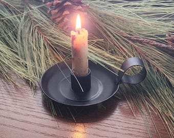Hand Forged Iron Candle Holder