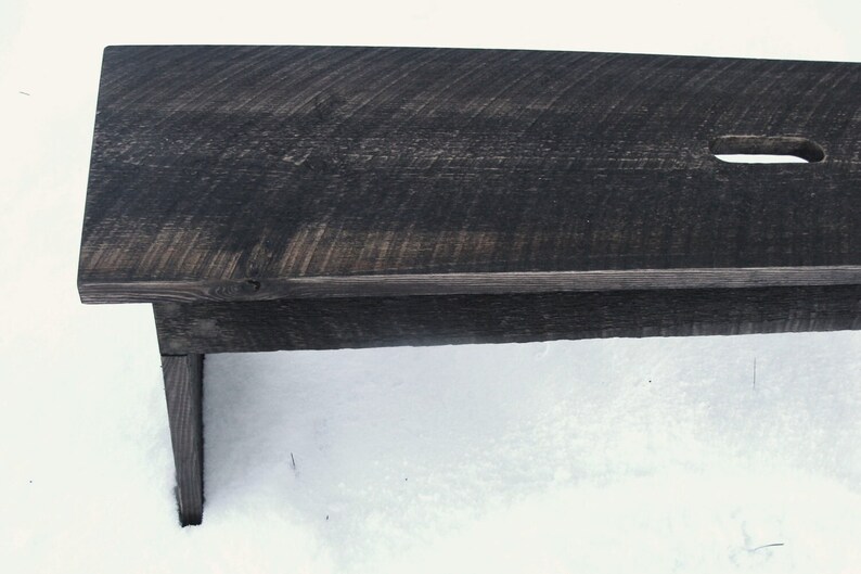 Solid Wood Bench, Living Room Furniture, Extra Seating, Handmade Bench image 5