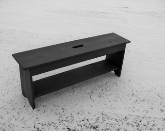 Entryway Storage Bench, Charcoal