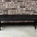 Entryway Bench with Shoe Storage, Coffee Table with Shelf,  Patio Garden Bench, Extra Seating in Dining Room,  TV Stand, Custom, Black 