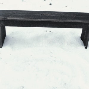 Solid Wood Bench, Living Room Furniture, Extra Seating, Handmade Bench image 1