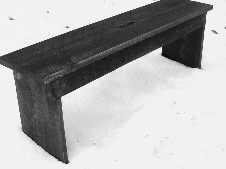 Solid Wood Bench, Living Room Furniture, Extra Seating, Handmade Bench image 3