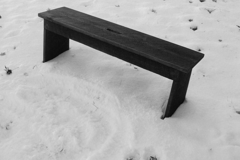 Solid Wood Bench, Living Room Furniture, Extra Seating, Handmade Bench image 2