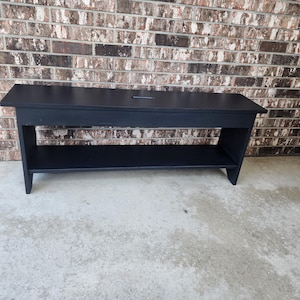Entryway Bench with Shoe Storage, Mudroom Bench, Solid Wood Bench, Artisan Handmade