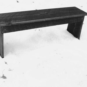 Solid Wood Bench, Living Room Furniture, Extra Seating, Handmade Bench image 4