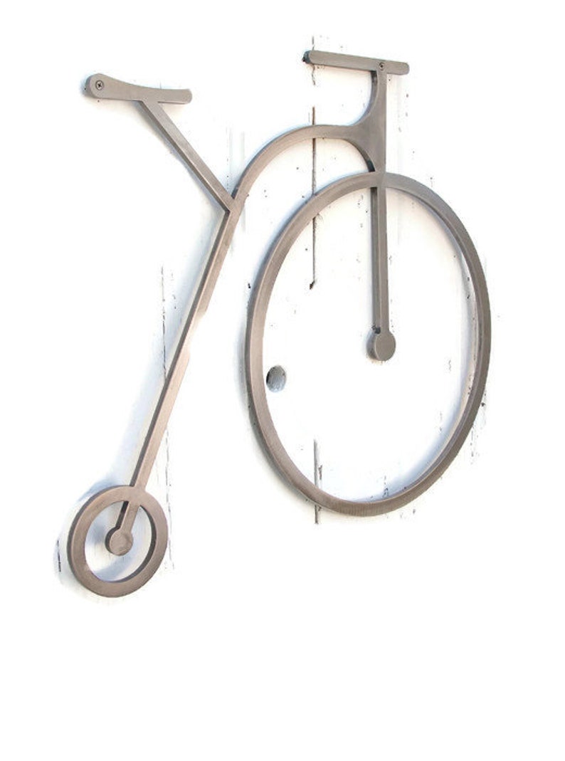 Penny Farthing Bicycle Wall Art Home Decor Minimalist Etsy